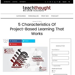 5 Characteristics Of Project-Based Learning That Works -