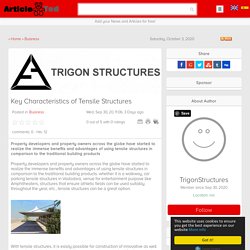 Key Characteristics of Tensile Structures Article