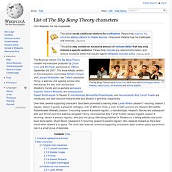 List of The Big Bang Theory characters