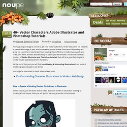 40+ Vector Characters Adobe Illustrator and Photoshop Tutorials