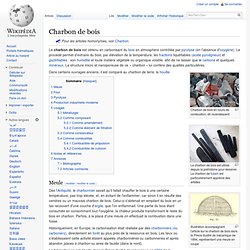 Wikipédia - Charbon de bois