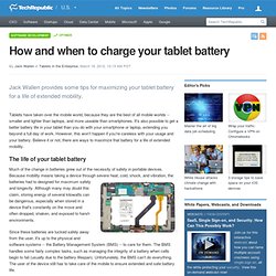 How and when to charge your tablet battery
