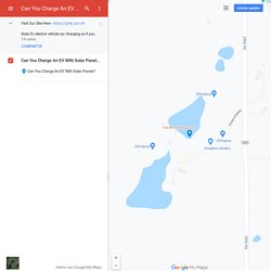 Can You Charge An EV With Solar Panels? - Google My Maps
