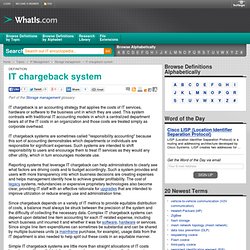 What is IT chargeback system? - Definition from WhatIs.com