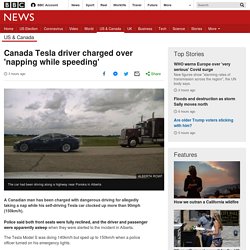 Canada Tesla driver charged over 'napping while speeding'