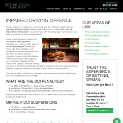 Lawyer for DUI Charges in Calgary