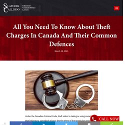 All You Need To Know About Theft Charges In Canada And Their Common Defences