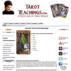 Chariot Tarot Card Meanings