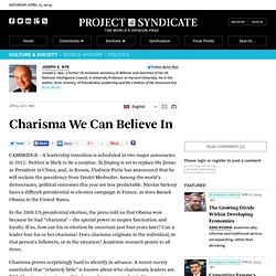 Charisma We Can Believe In - Joseph S. Nye