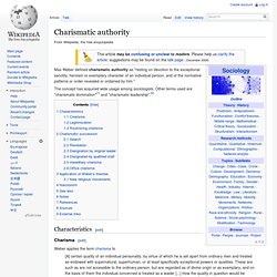 Charismatic authority
