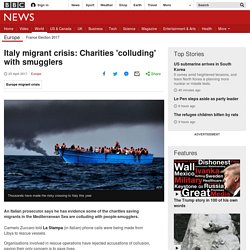 Italy migrant crisis: Charities 'colluding' with smugglers