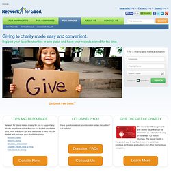 Giving to charity made easy and convenient.