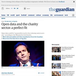 Open data and the charity sector: a perfect fit