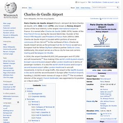 Charles de Gaulle Airport - Wikipedia