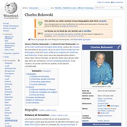 Charles Bukowski