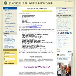 St Charles First Capitol Lions Club - Lions e-Clubhouse