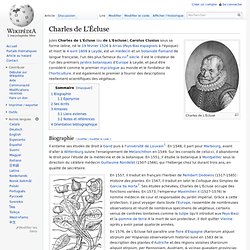 Charles de L'Écluse