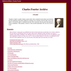 The Charles Fourier Internet Archive