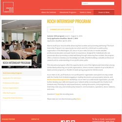 Koch Internship Program