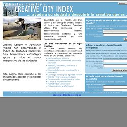 Charles Landry's Creative City Index