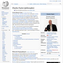 Charles Taylor (philosophe) - WikipÃ©dia