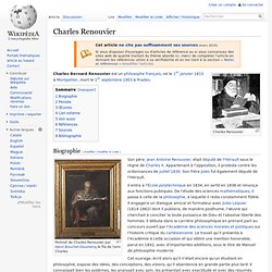 Charles Renouvier