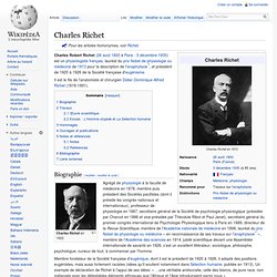 Charles Richet 1850-1935