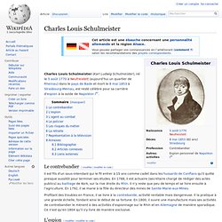 CharlesLouis Schulmeister espion de Napoléon