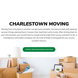 Charlestown Moving - RBR Moving