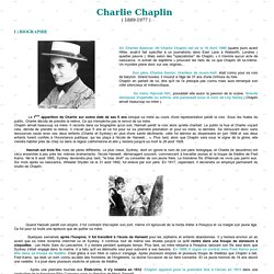 Charlie Chaplin - Biographie
