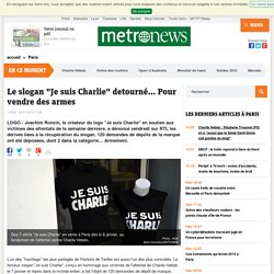 Le slogan "Je suis Charlie" detourné… Pour vendre des armes