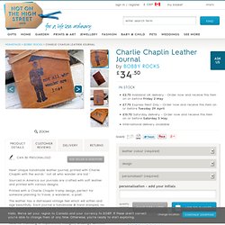 charlie chaplin leather journal by bobby rocks