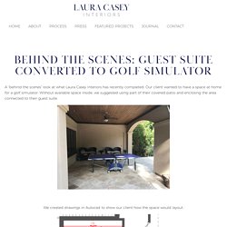 Behind the Scenes: Guest Suite Converted to Golf Simulator
