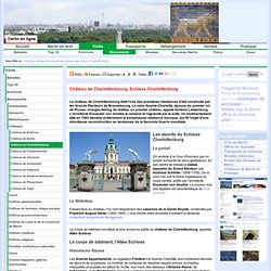 Monuments de Berlin - Château de Charlottenbourg - Schloss Charlottenburg - Berlin en ligne