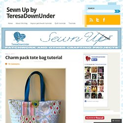 Charm pack tote bag tutorial