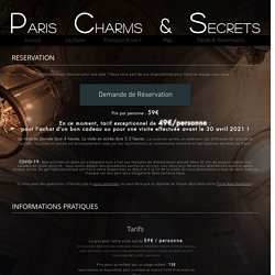 Paris Charms & Secrets - Tarifs & Réservation