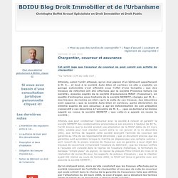 Charpentier, couvreur et assurance : BDIDU Blog Droit Immobilier