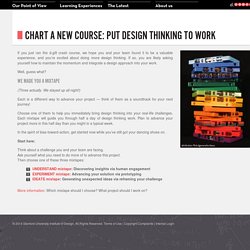 Chart a New Course: Put Design Thinking to Work