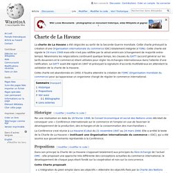Charte de La Havane