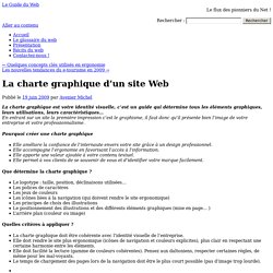 La charte graphique d'un site WebLe Guide du Web