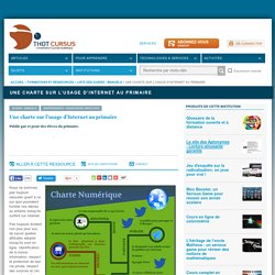 Une charte sur l’usage d’Internet au primaire