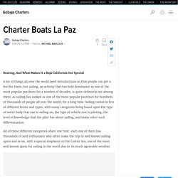 Charter boats La Paz