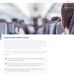 Charter Flights for Sports Club - FlightTime