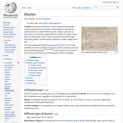 Charter