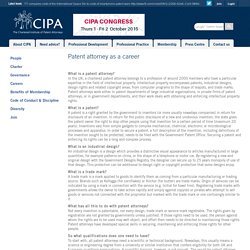 The Chartered Institute of Patent Attorneys - CIPA - Careers - true