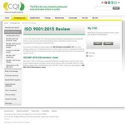 ISO 9001:2015 Review