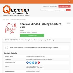 Shallow Minded Fishing Charters 30A - Service - Business Marketting