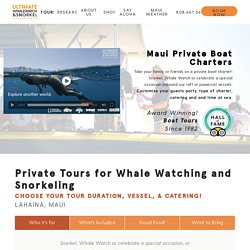 Maui Private Boat Charters for Whale Watching and Snorkeling