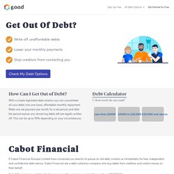 Are you being chased by Cabot Financial for debts? Get free help today and stop debt collectors in their tracks