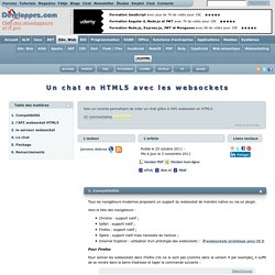 Un chat en HTML5 avec les websockets